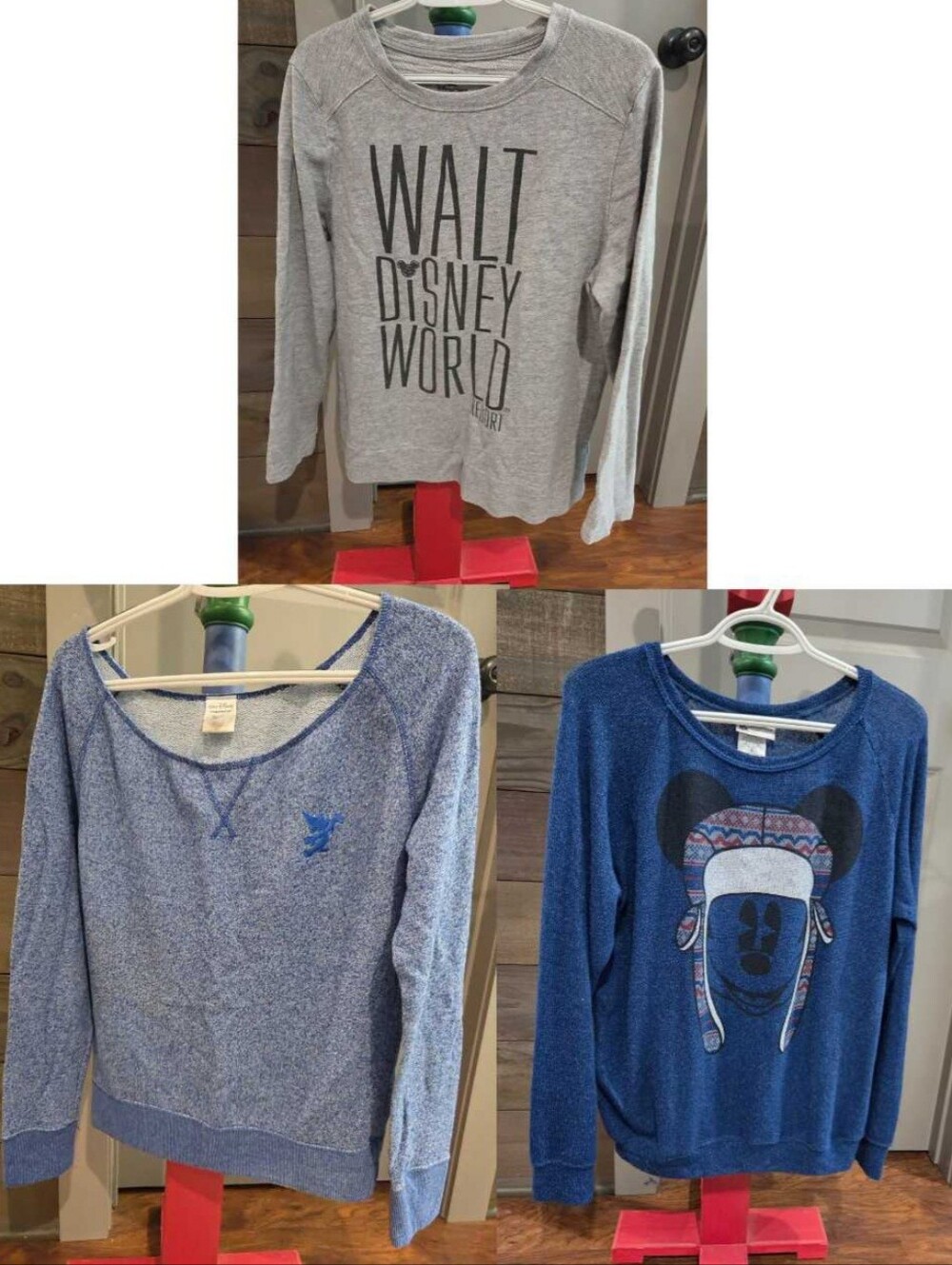 Set Of 3 Long Sleeve Disney Shirts